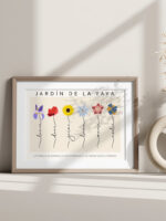 Lámina Personalizada Jardín Floral