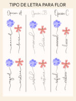 Lámina Personalizada Jardín Floral