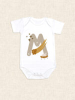 Body Bebé Letra Personalizada Espacio