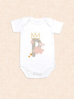 Body Bebé Letra Personalizada Unicornio