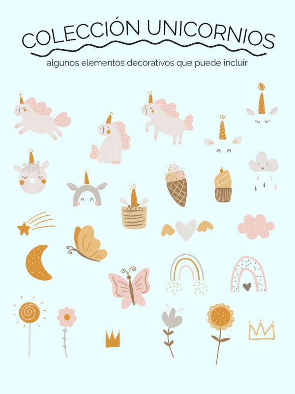 Body Bebé Letra Personalizada Unicornio