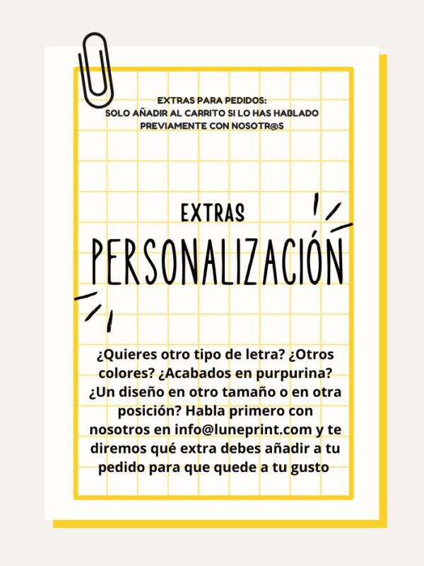 Extra Personalización