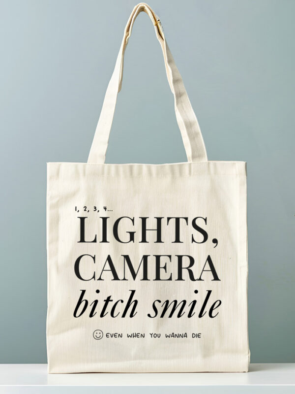 Tote Bag Lights Camera 1