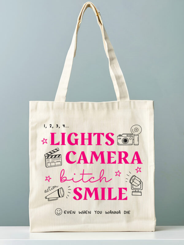 Tote Bag Lights Camera 2