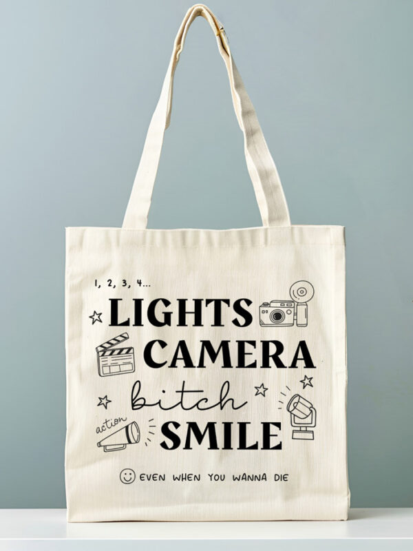 Tote Bag Lights Camera 2