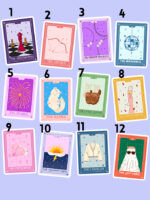 Pegatinas Cartas Tarot Swiftie