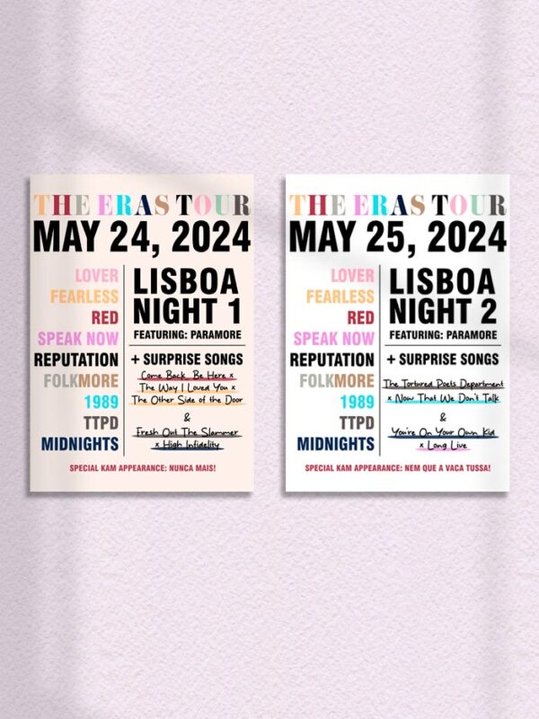 Art Print Eras Tour Lisboa