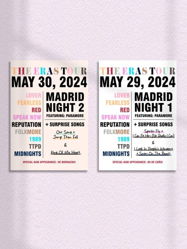 Art Print Eras Tour Madrid