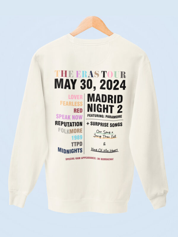 Sudadera Eras Madrid Color