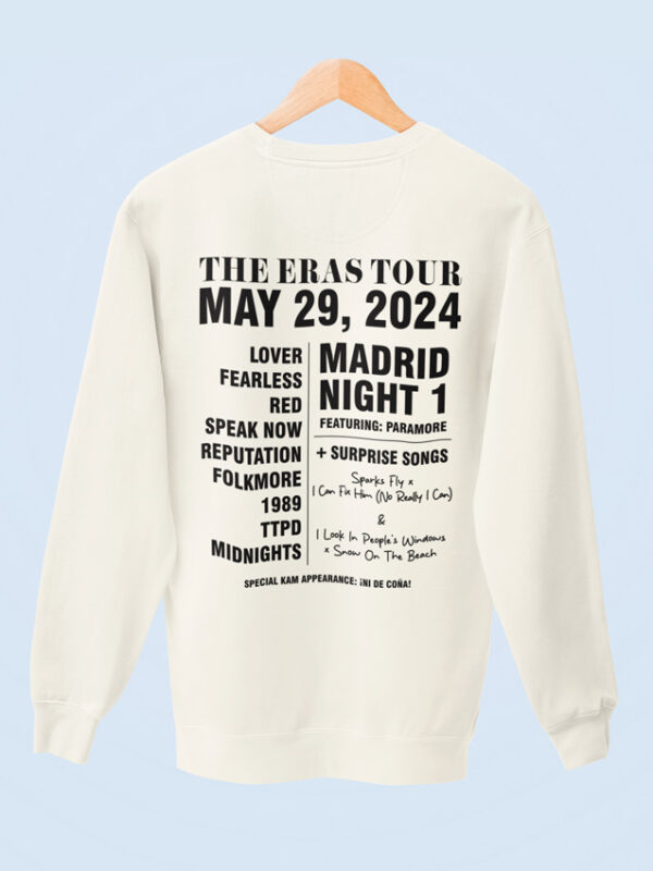 Sudadera Eras Madrid Lisa