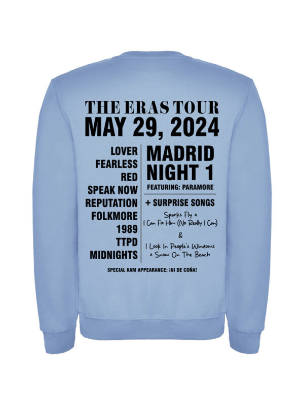 Sudadera Eras Madrid Lisa