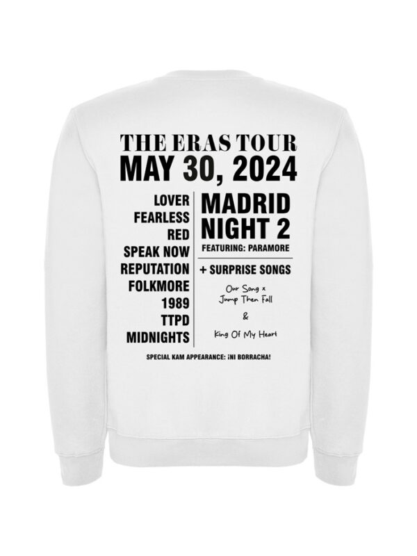 Sudadera Eras Madrid Lisa