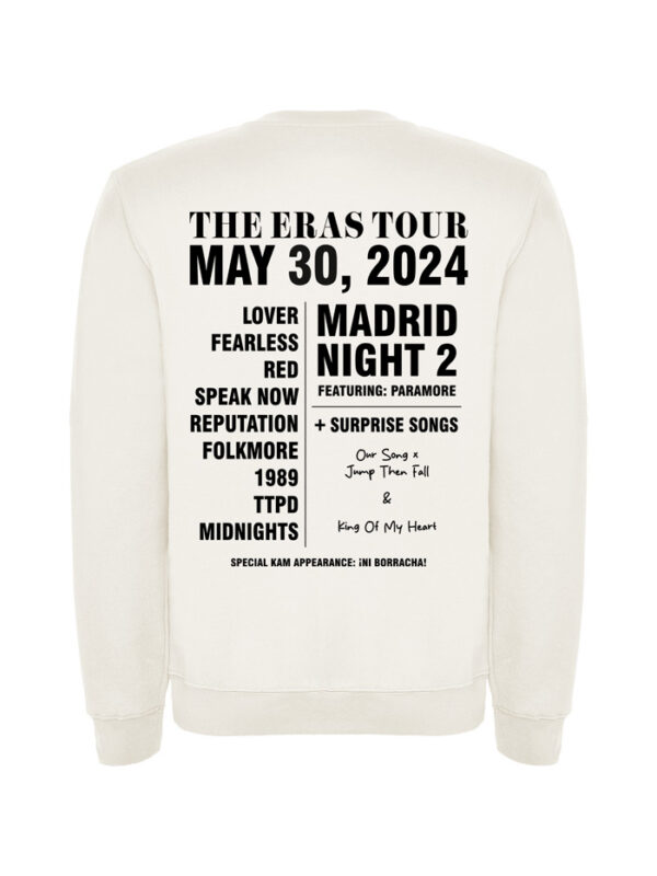 Sudadera Eras Madrid Lisa