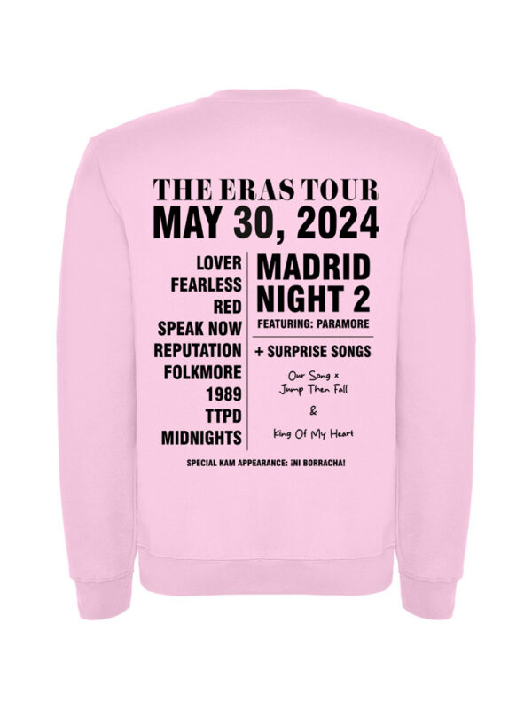 Sudadera Eras Madrid Lisa