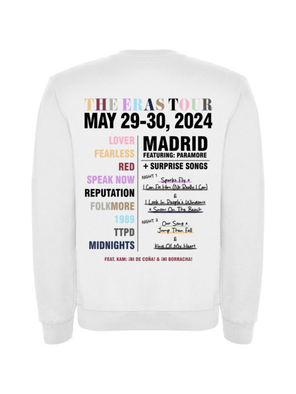 Sudadera Eras 2 Días Color