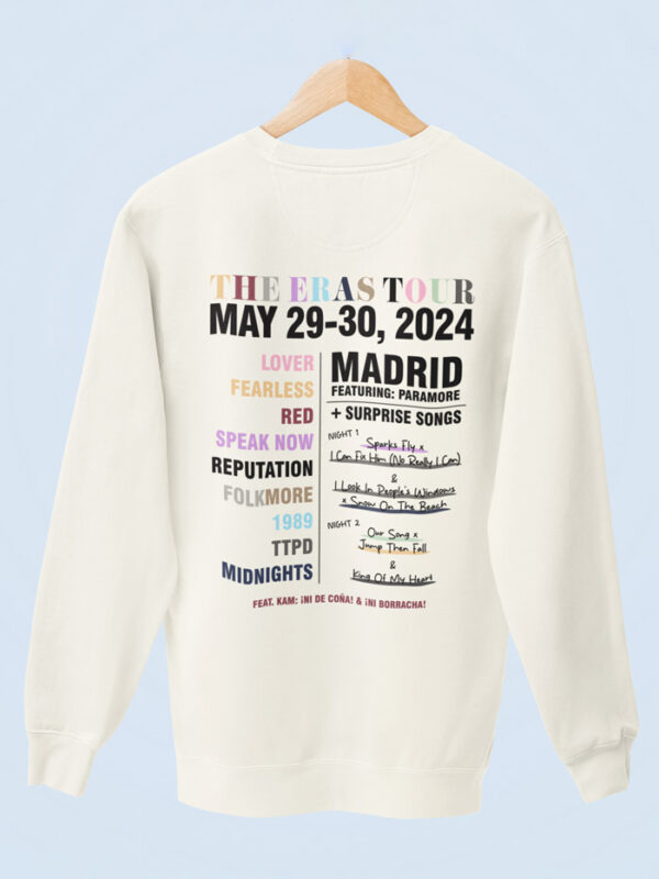 Sudadera Eras 2 Días Color