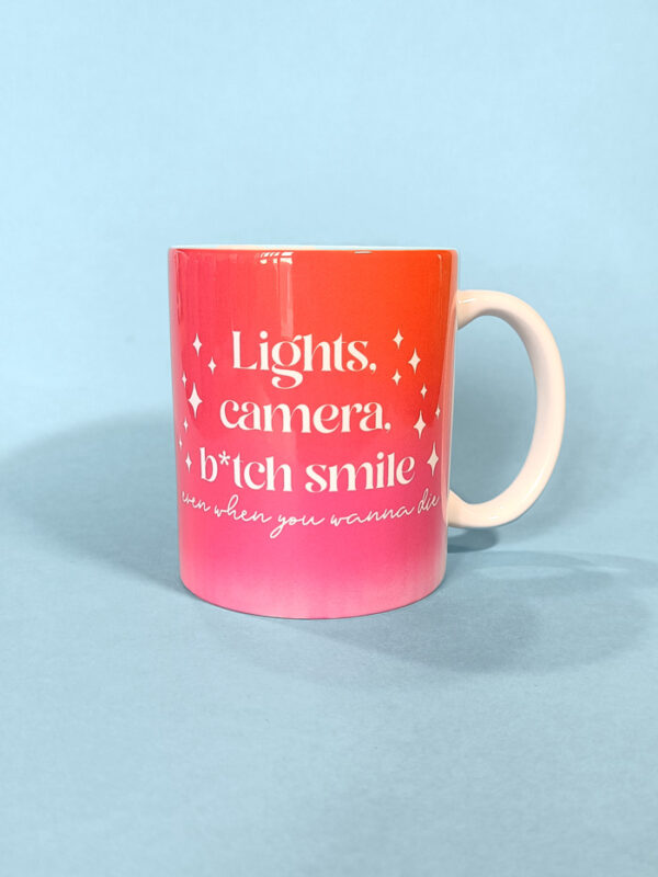 Taza Lights Camera B Smile OUTLET